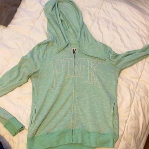 Pink zip up hoodie